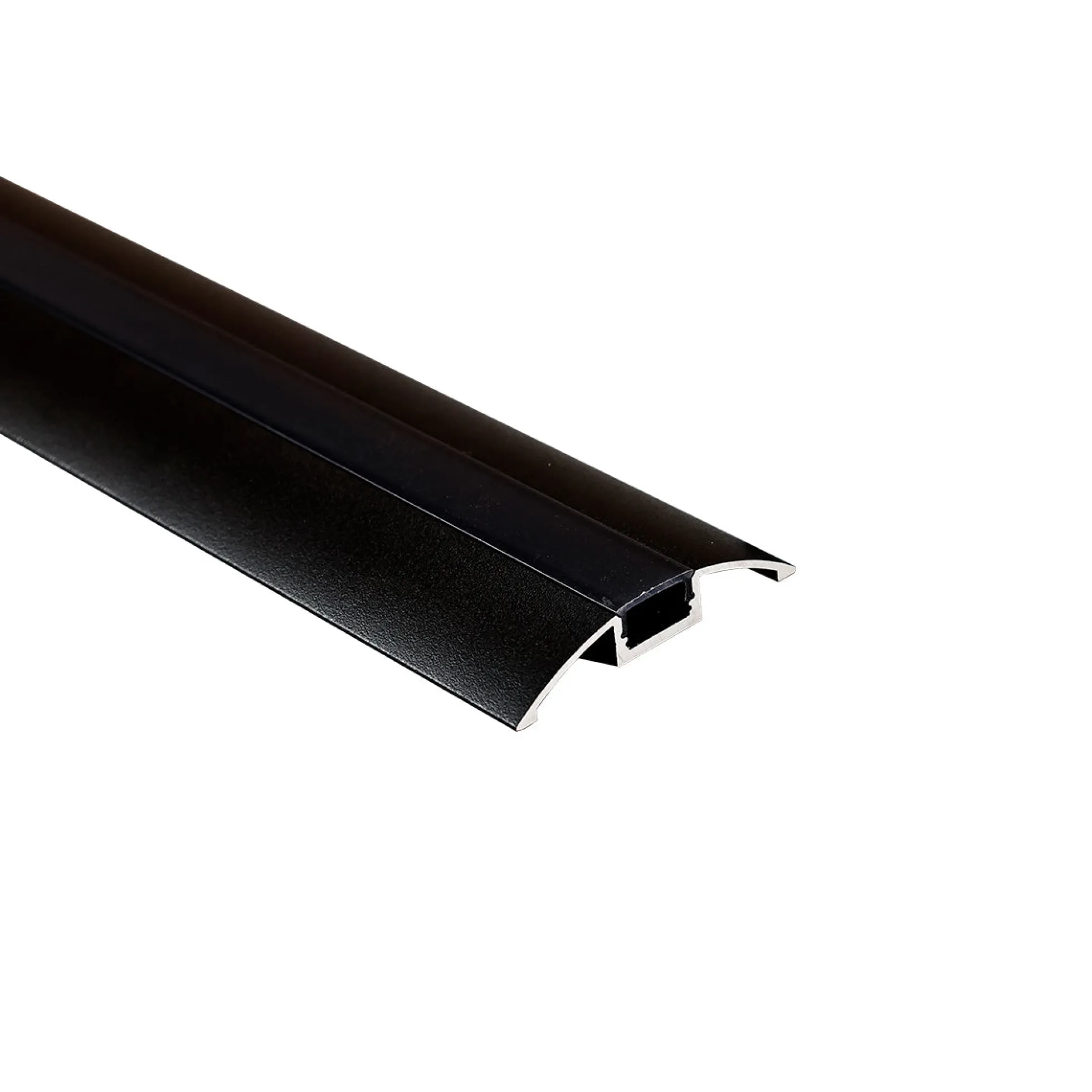 Perfil de aluminio para tira LED - Media luna - Kit completo - 58x9mm - 2 metros