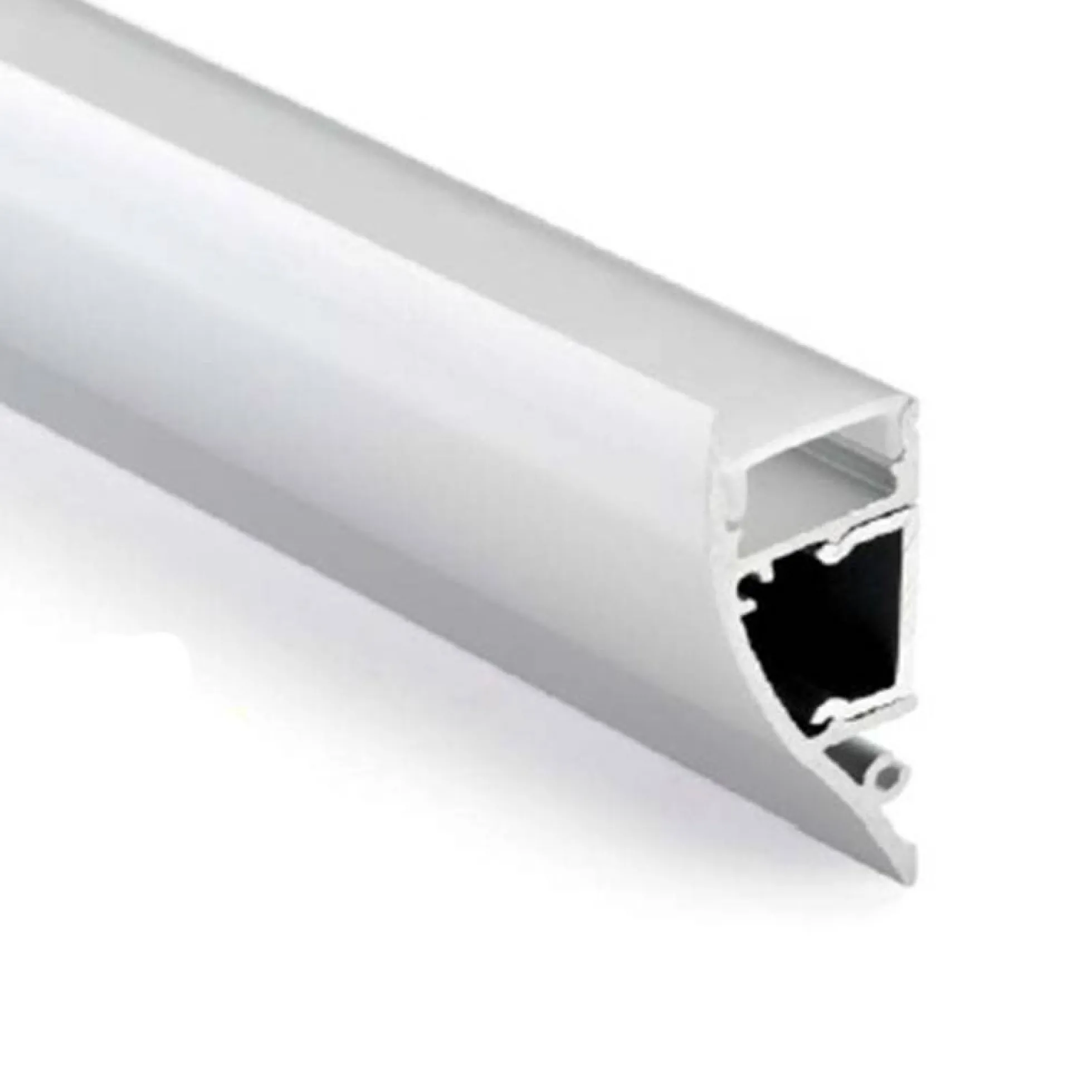 Perfil de aluminio para tira LED - Bañador de pared - 18x44mm - 2 metros