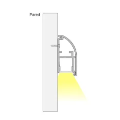 Perfil de aluminio para tira LED 15.4x32.2mm (2m)