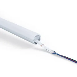 Perfil de aluminio para tira LED ≤ 13mm - Superficie - ø 28mm - 2 metros