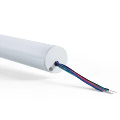 Perfil de aluminio para tira LED ≤ 13mm - Superficie - ø 28mm - 2 metros