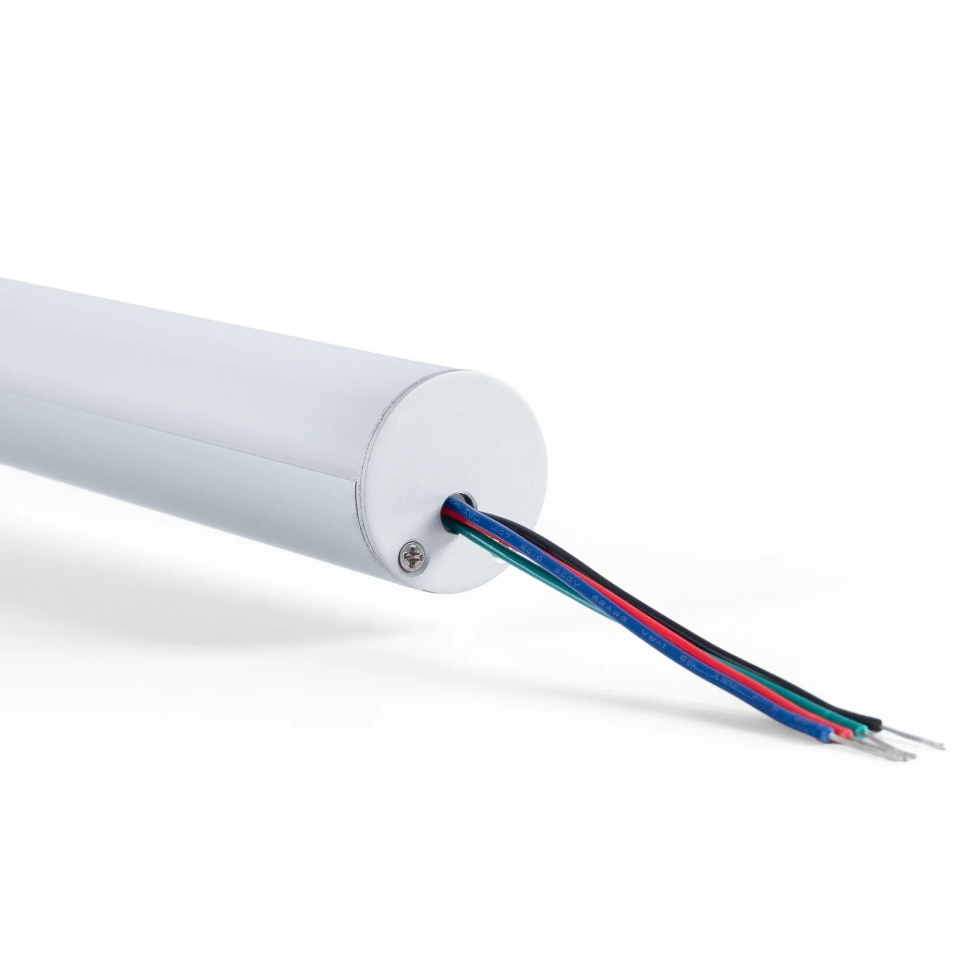 Perfil de aluminio para tira LED ≤ 13mm - Superficie - ø 28mm - 2 metros