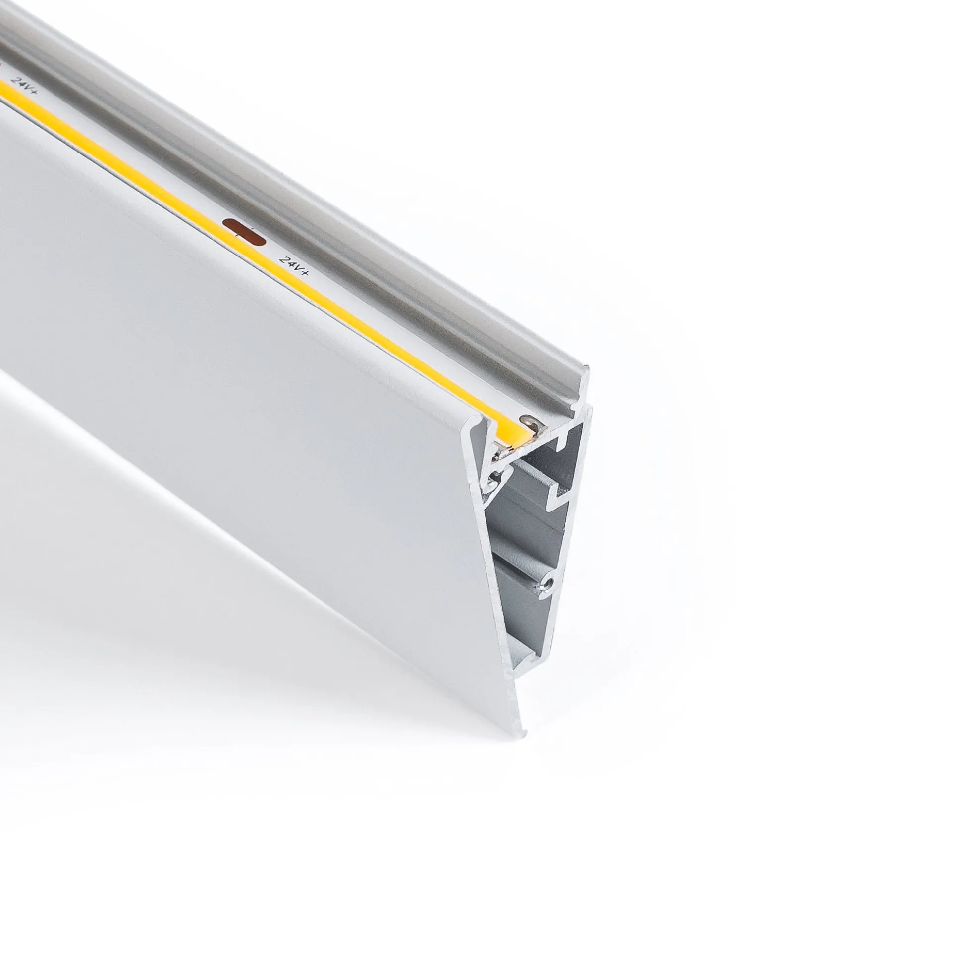 Perfil de aluminio superficie - Tira LED ≤ 12mm - 23.5x57.8mm - 2 metros