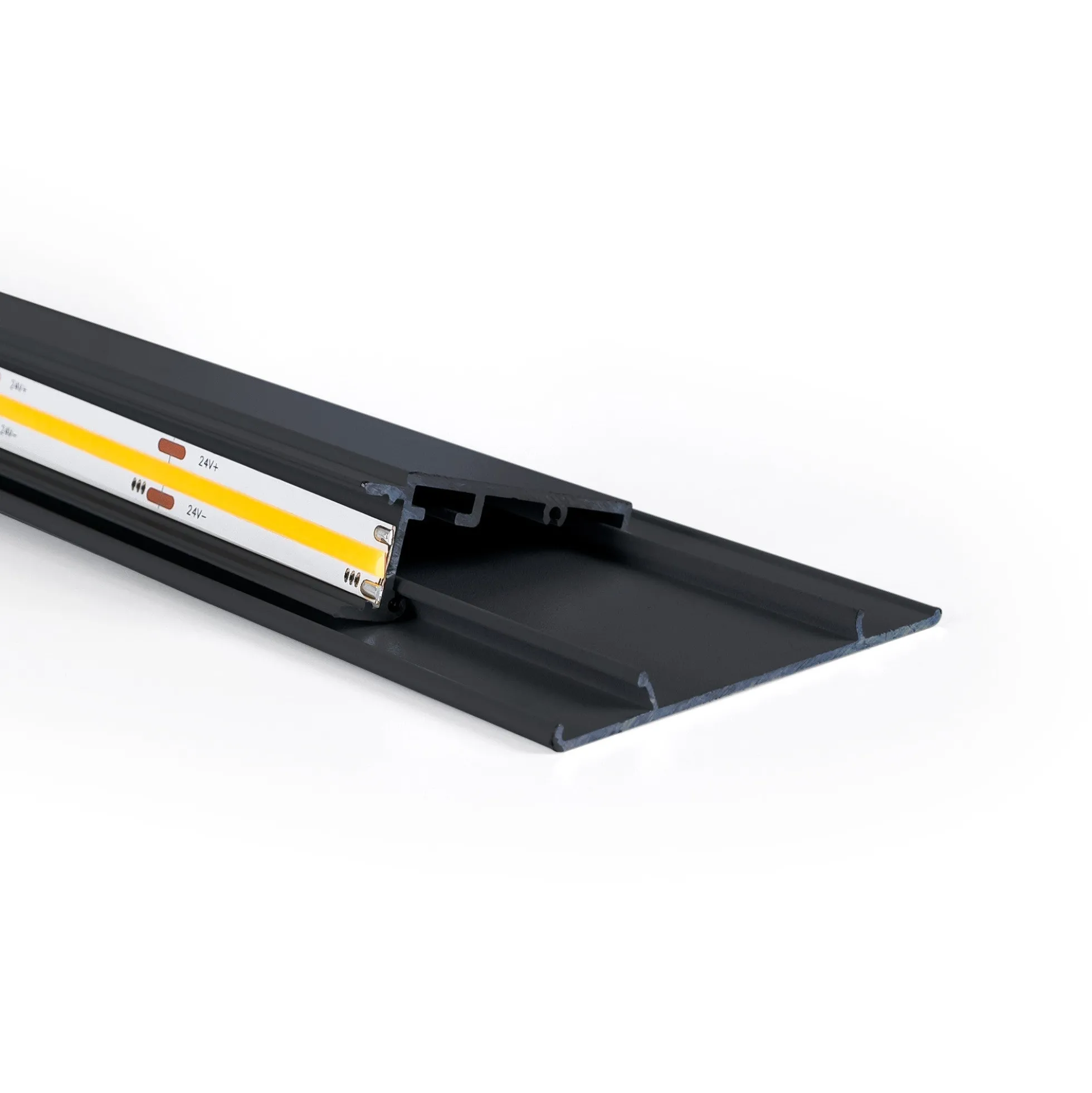 Perfil de aluminio superficie - Tira LED ≤ 12mm - 23.5x57.8mm - 2 metros