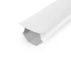 Perfil empotrable doble bañador para esquinas - Con difusor - 2 metros
