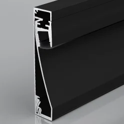 Perfil para tira LED para zócalos - 60x16mm - Con difusor y tapas - 2 metros