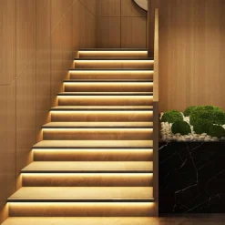 Perfil tira LED de integración para escalera - Kit completo - Tira LED ≤ 12 mm - 2 metros