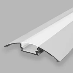 Perfil tira LED de suelo medialuna - Superficie - 9x52mm - Con difusor - 2 metros