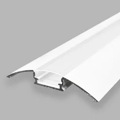Perfil tira LED de suelo medialuna - Superficie - 9x52mm - Con difusor - 2 metros