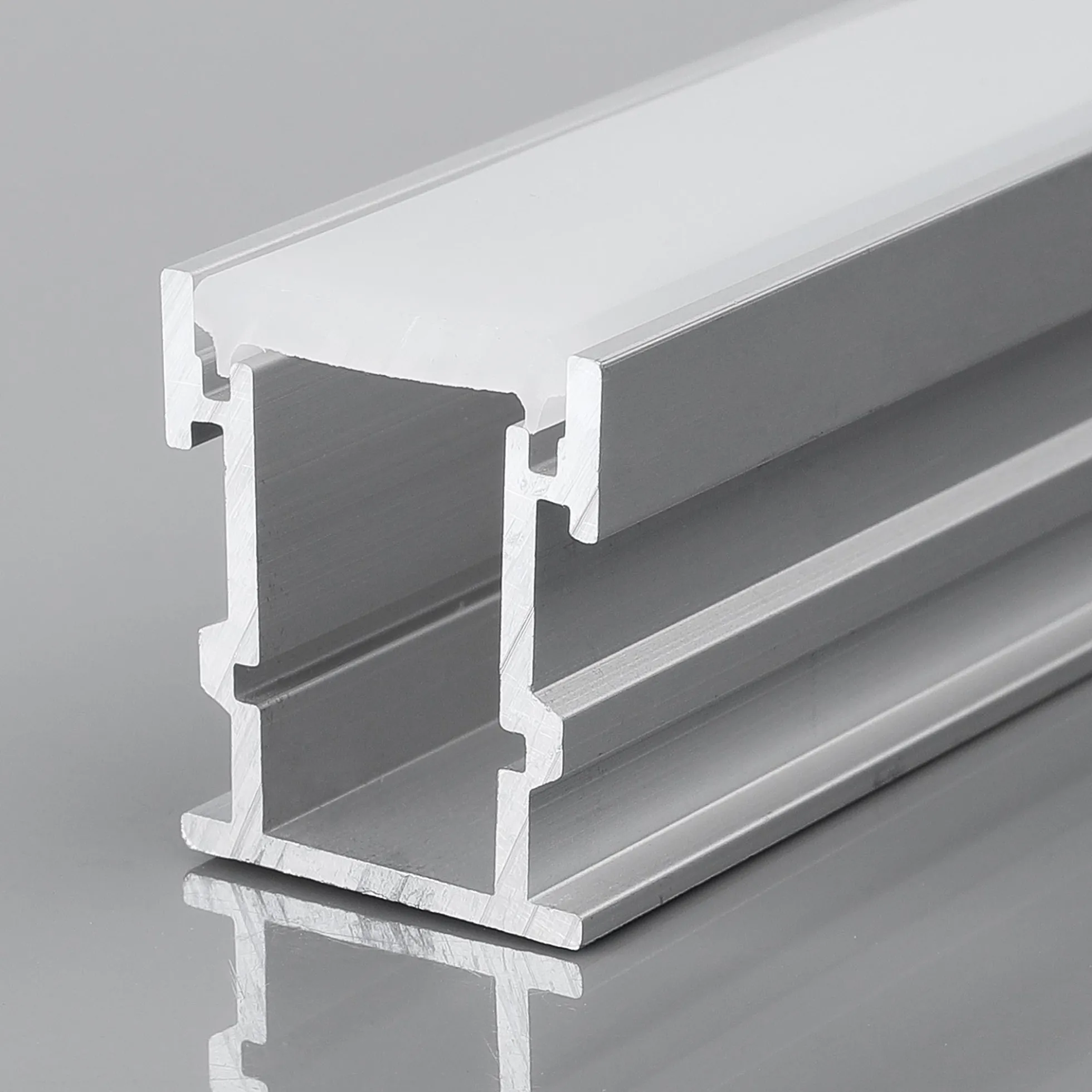 Perfil tira LED de suelo - 25x21mm - Con difusor - 2 metros