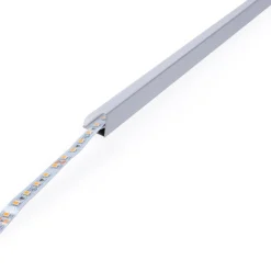 Perfil tira LED de superficie para esquinas - Con difusor - Kit completo - 15,8x15,8mm - Tira LED ≤ 10 mm - 2 metros