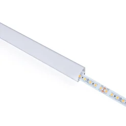 Perfil tira LED de superficie para esquinas - Con difusor - Kit completo - 15,8x15,8mm - Tira LED ≤ 10 mm - 2 metros