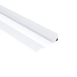 Perfil tira LED de superficie para esquinas - Con difusor - Kit completo - 15,8x15,8mm - Tira LED ≤ 10 mm - 2 metros