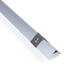 Perfil tira LED de superficie para esquinas - Con difusor - Kit completo - 15,8x15,8mm - Tira LED ≤ 10 mm - 2 metros