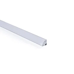 Perfil tira LED de superficie para esquinas - Con difusor - Kit completo - 15,8x15,8mm - Tira LED ≤10 mm - 1 metro