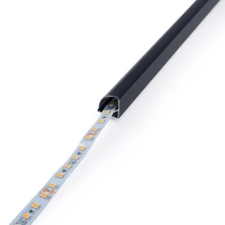 Perfil tira LED de superficie para esquinas - Con difusor - Kit completo - 15,8x15,8mm - Tira LED ≤10 mm - 1 metro