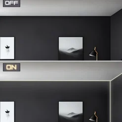 Perfil tira LED de superficie para esquinas - Con difusor - Kit completo - 15,8x15,8mm - Tira LED ≤10 mm - 1 metro