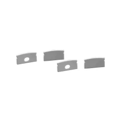 Perfil tira LED de superficie con difusor - Kit completo - 17x8,5mm - Tira LED ≤10mm - 2 metros
