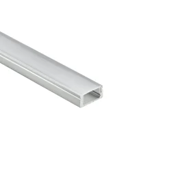 Perfil tira LED de superficie con difusor - Kit completo - 17x8,5mm - Tira LED ≤10mm - 2 metros