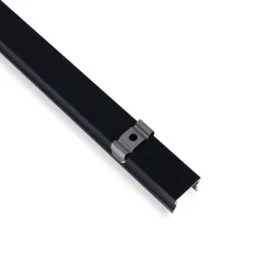 Perfil tira LED de superficie con difusor - Kit completo - 17,6x14,5mm - Tira LED ≤  12 mm - 2 metros