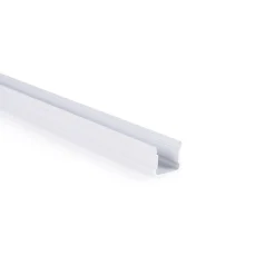 Perfil tira LED de superficie con difusor - Kit completo - 17,6x14,5mm - Tira LED ≤  12 mm - 2 metros