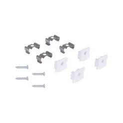 Perfil tira LED de superficie con difusor - Kit completo - 17,6x14,5mm - Tira LED ≤  12 mm - 2 metros