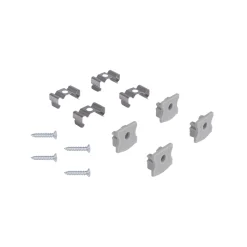 Perfil tira LED de superficie con difusor - Kit completo - 17,6x14,5mm - Tira LED ≤  12 mm - 2 metros