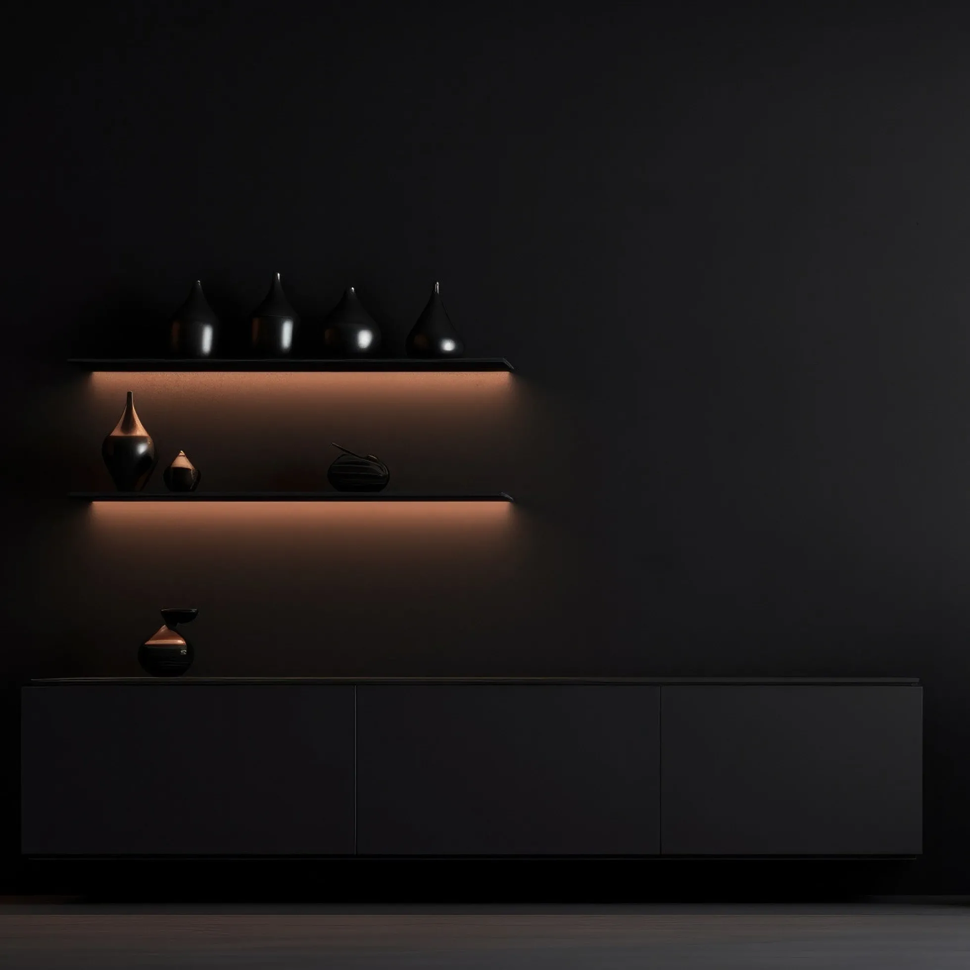 Perfil tira LED de superficie con difusor - 20x10mm - Tira LED ≤15mm - 2 metros