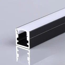 Perfil tira LED de superficie con difusor - Kit completo - 9x7mm - Tira LED ≤5mm - 2 metros