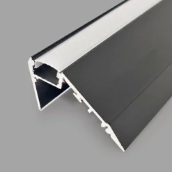 Perfil tira LED de superficie para esquinas con difusor - 54mm - Tira LED ≤12 mm - 2 metros