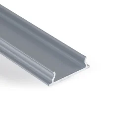 Perfil tira LED de superficie con difusor - Kit completo - 18x5mm - Tira LED ≤12mm - 2 metros