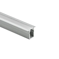 Perfil tira LED empotrable con difusor - Kit completo - 12x8mm - Tira LED ≤5mm - 2 metros
