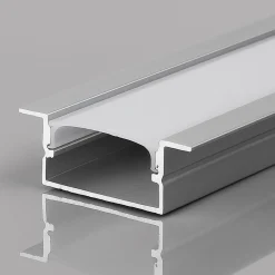 Perfil tira LED empotrable con difusor - 28x10mm - Tira LED ≤15mm - 2 metros