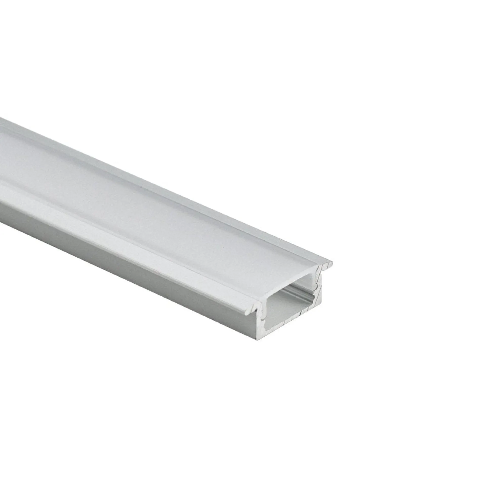 Perfil tira LED empotrable con difusor - Kit completo - 8,5x12mm - Tira LED ≤10mm - 2 metros