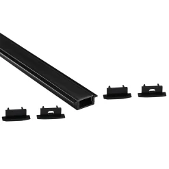 Perfil tira LED empotrable con difusor - Kit completo - 8,5x12mm - Tira LED ≤10mm - 2 metros