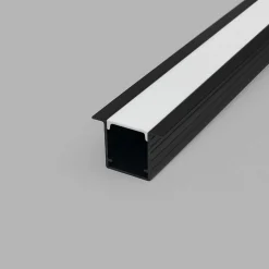 Perfil tira LED empotrable con difusor - 22,5x14,5mm - Tira LED ≤10mm - 2 metros