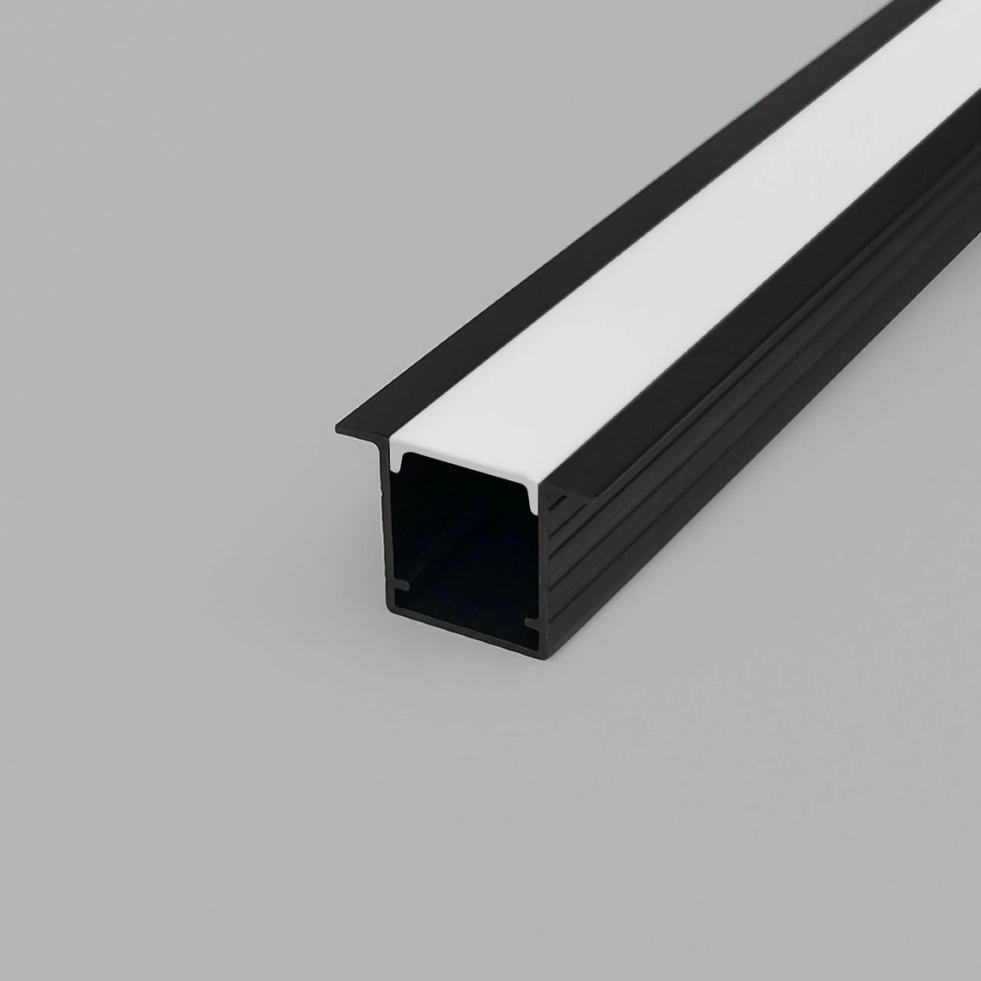 Perfil tira LED empotrable con difusor - 22,5x14,5mm - Tira LED ≤10mm - 2 metros