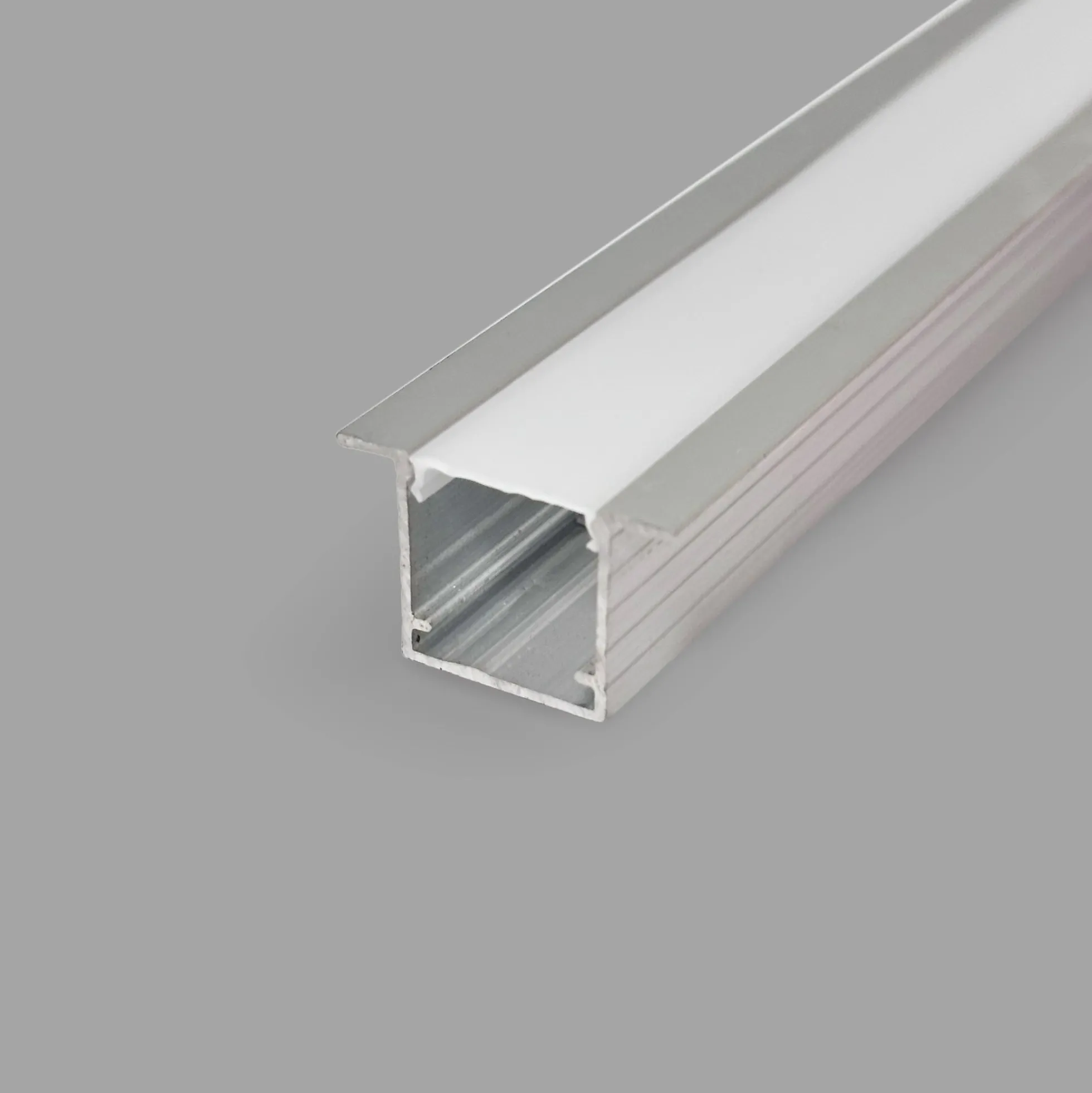 Perfil tira LED empotrable con difusor - 22,5x14,5mm - Tira LED ≤10mm - 2 metros