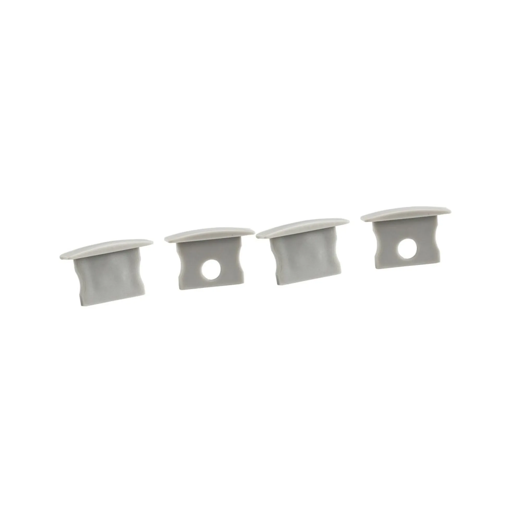 Perfil tira LED empotrable con difusor - Kit completo - 12,2x13mm - Tira LED ≤10mm - 2 metros