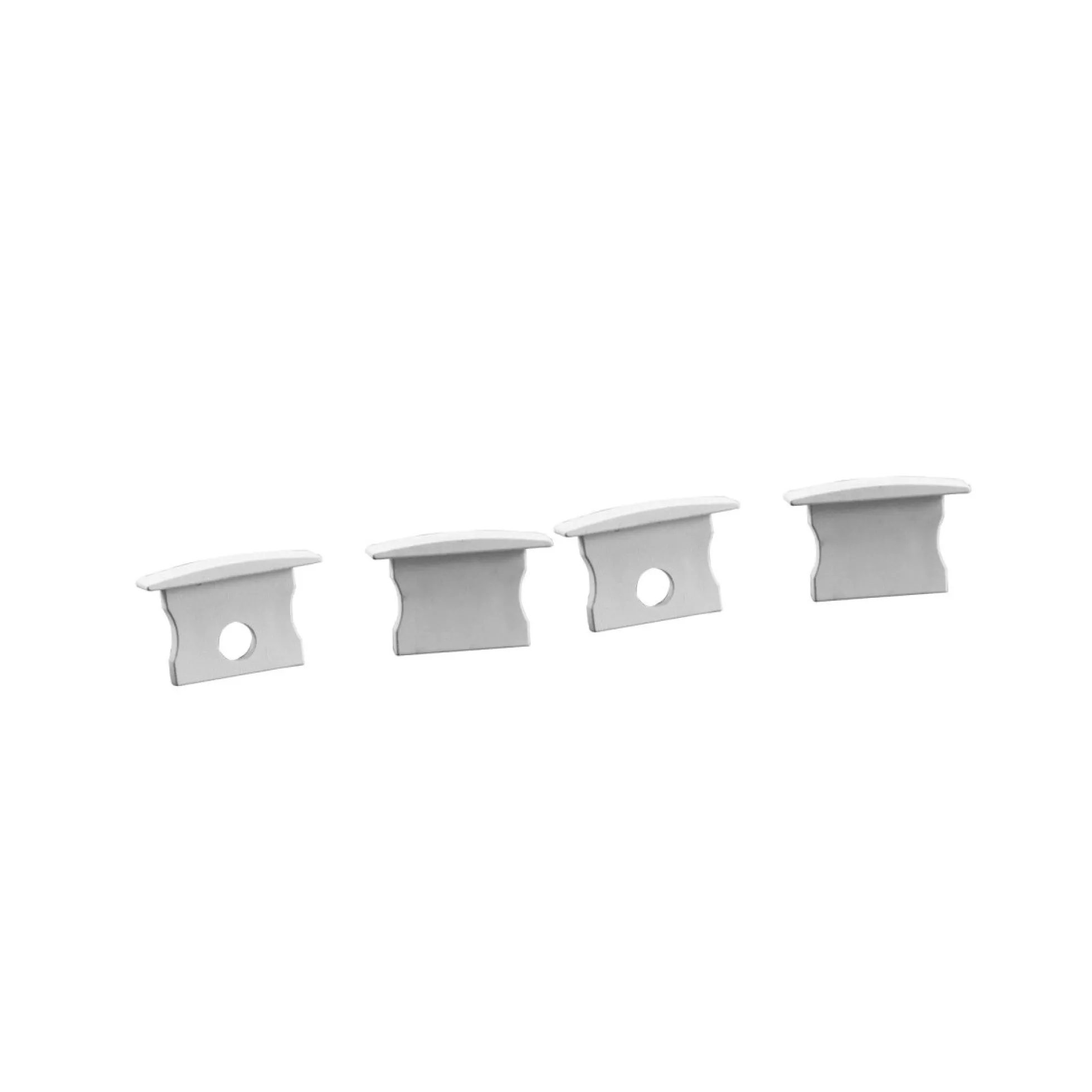 Perfil tira LED empotrable con difusor - Kit completo - 12,2x13mm - Tira LED ≤10mm - 2 metros