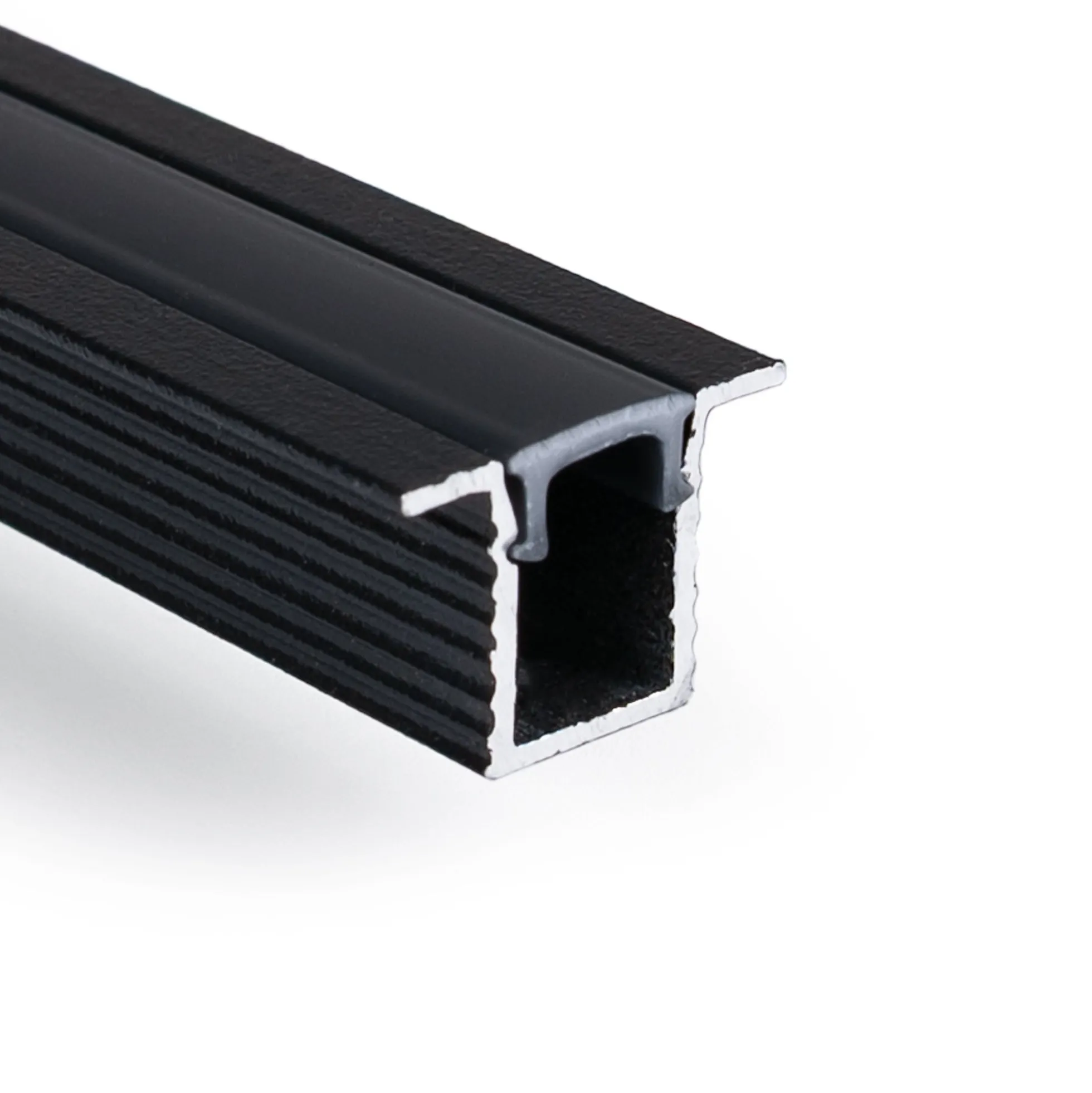 Perfil tira LED empotrable con difusor - Kit completo - 9x7mm - Tira LED ≤5mm - 2 metros
