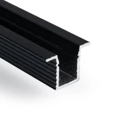 Perfil tira LED empotrable con difusor - Kit completo - 9x7mm - Tira LED ≤5mm - 2 metros