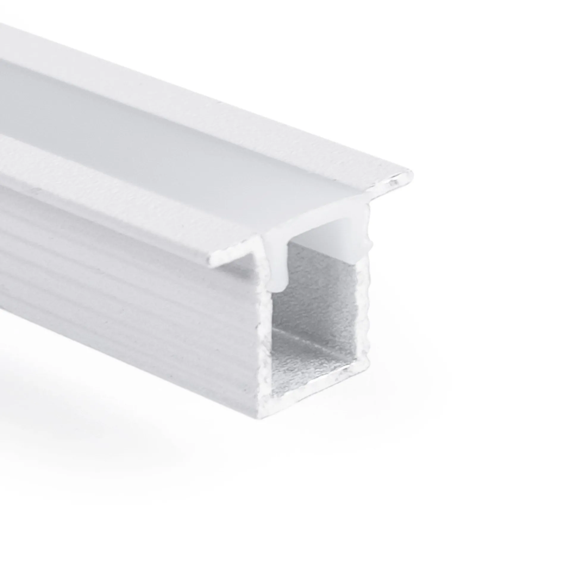 Perfil tira LED empotrable con difusor - Kit completo - 9x7mm - Tira LED ≤5mm - 2 metros