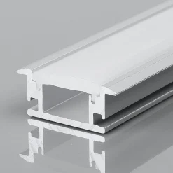 Perfil tira LED empotrable con difusor - 27x10,65mm - Tira LED 12mm - 2 metros