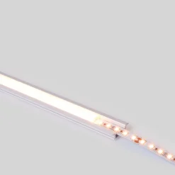 Perfil tira LED empotrable - 24,5x7mm - Kit completo - 1 metro