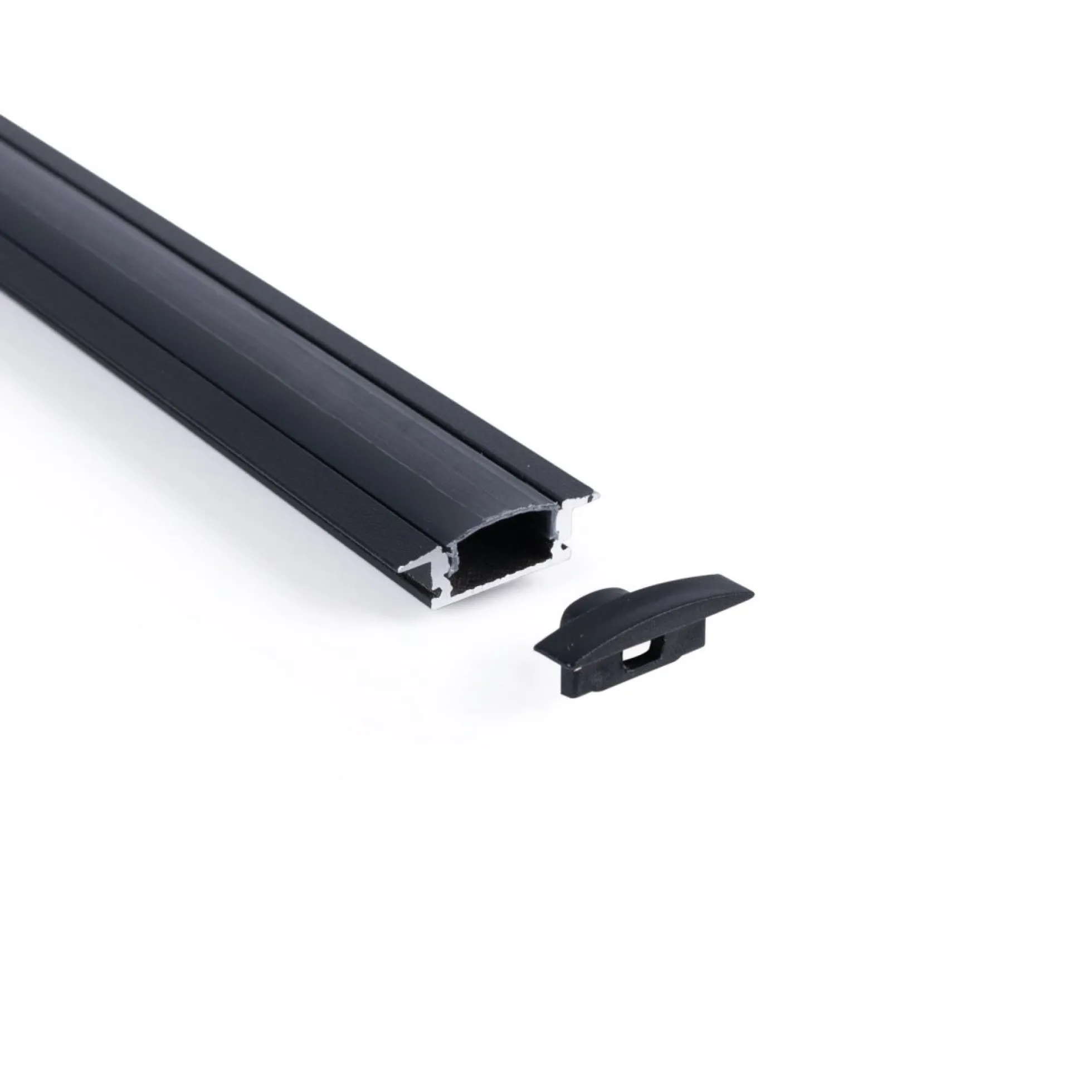 Perfil tira LED empotrable - 24,5x7mm - Kit completo - 1 metro