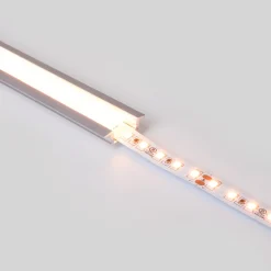 Perfil tira LED empotrable - 24,5x7mm - Kit completo - 1 metro