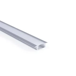 Perfil tira LED empotrable - 24,5x7mm - Kit completo - 1 metro