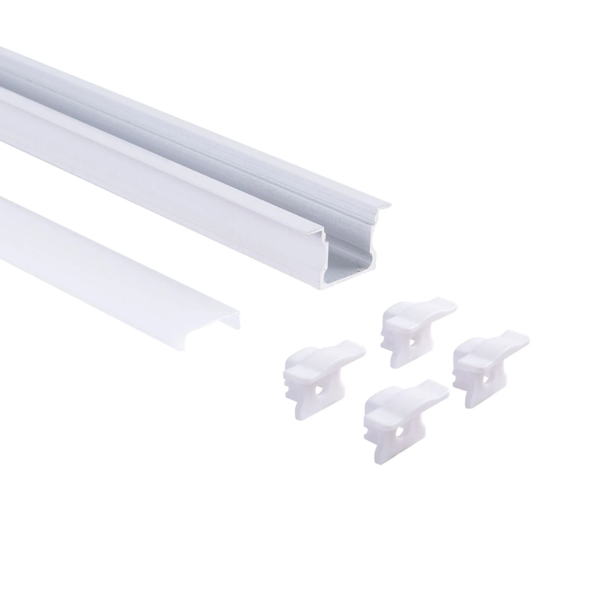 Perfil tira LED empotrable - 25x14mm - Kit completo - 2 metros