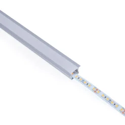 Perfil tira LED empotrable - 25x14mm - Kit completo - 2 metros